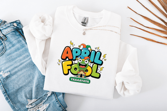 April Fool Funny Quote Cartoon Design for Graphics and T-Shirt Designs