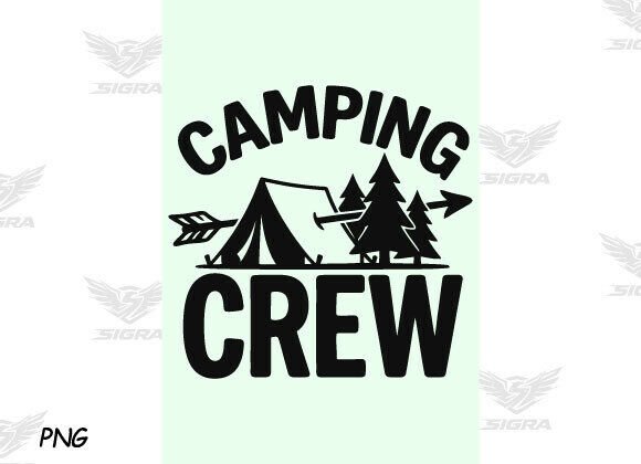 Camping Crew Summer Adventure SVG PNG Graphics and T-Shirt Designs