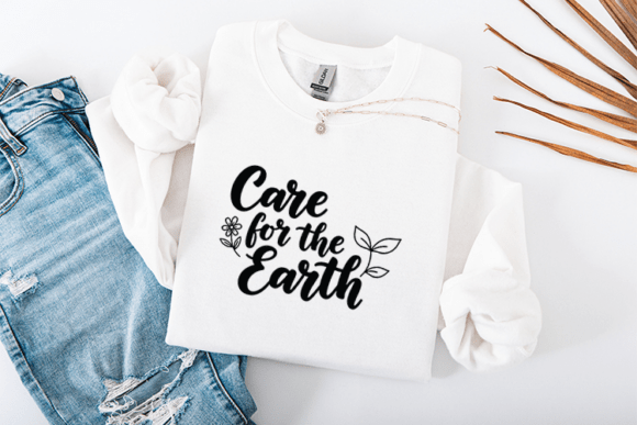 Care for the Earth Eco Quote Design: Essential Graphics for T-Shirt Designs