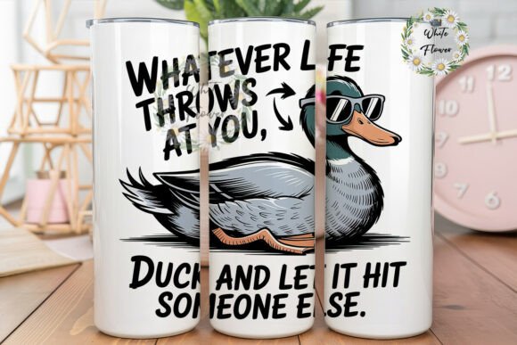 Funny Duck Life Quote 20oz Tumbler Wrap: A Designer's Review