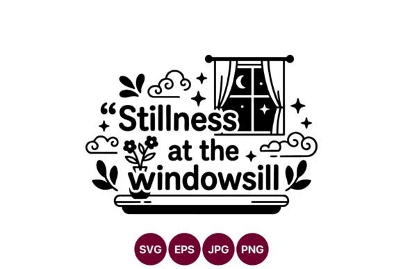 Stillness at the Windowsill Vector Art: A Review for Graphics and Illustrations