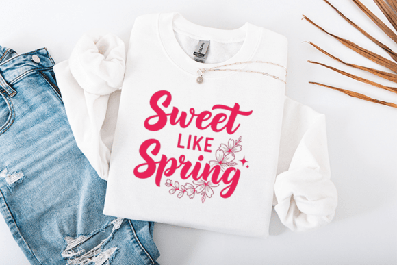 Sweet Like Spring Easter Quote Design Graphics for T-Shirt Designs