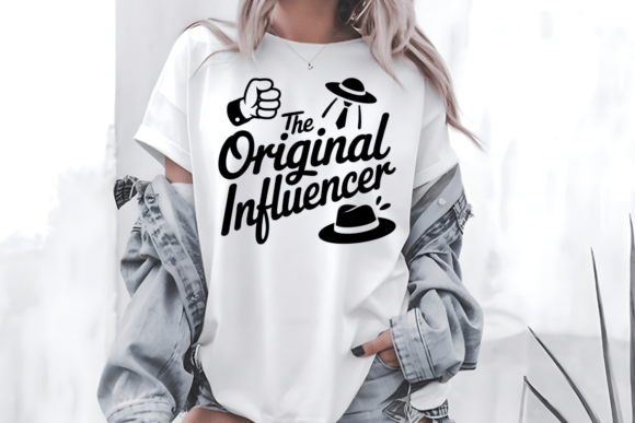 The Original Influencer Dad SVG PNG for Graphics and T-Shirt Designs